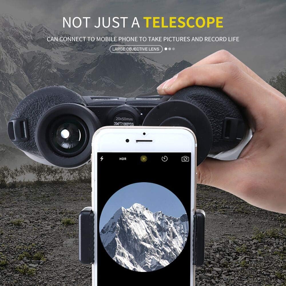 Exclusive 20x50 Binoculars for Adults, HD Professional/Waterproof Fogproof Binoculars with BAK4 Prism FMC Lens for Birds Watching Hunting Traveling Outdoor Sports