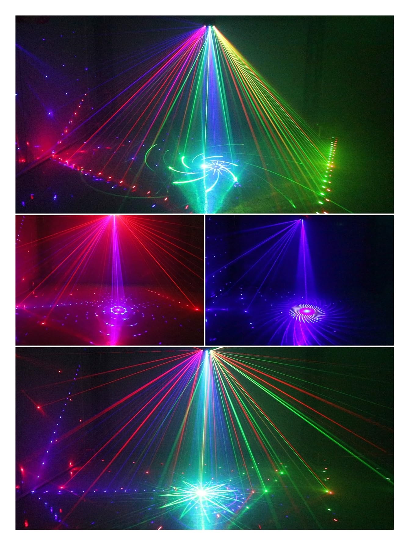 15 oczu RGB Disco DJ projektor światła z wiązką zdalny stroboskop efekt oświetlenia scenicznego Xmas Party Holiday Halloween Lights Na imprezy i do klubów
