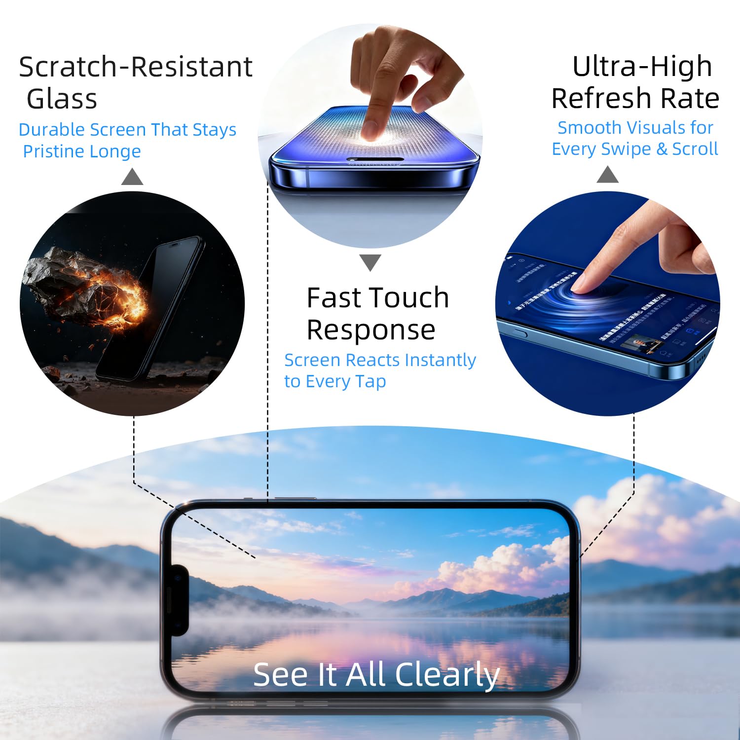 Kompatybilny z Google Pixel 8 GKWS6 G9BQD zamiennik ekranu dotykowego, digitizera i wyświetlacza LCD [brak funkcji odcisków palców] z zestawem naprawczym