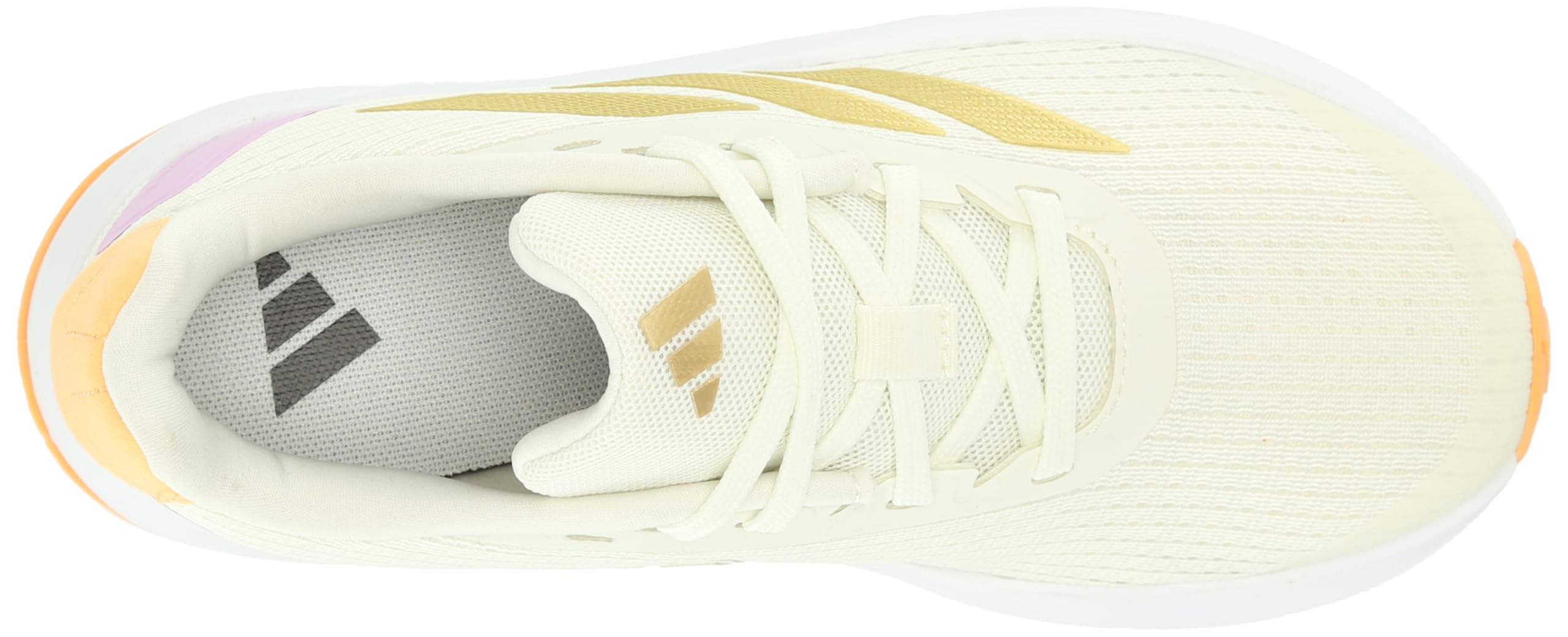 adidas Trampki dziecięce Duramo Sl unisex, biało-różowe, 37 EU, Kość słoniowa, złoto, metaliczny zamglony pomarańczowy, 11 UK Child