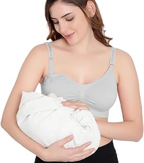 ELEG & STILANCE Maternity Feeding Bra Padded Nursing Bra with Adjustable Straps Easy Baby Breastfeeding New Moms Price In India