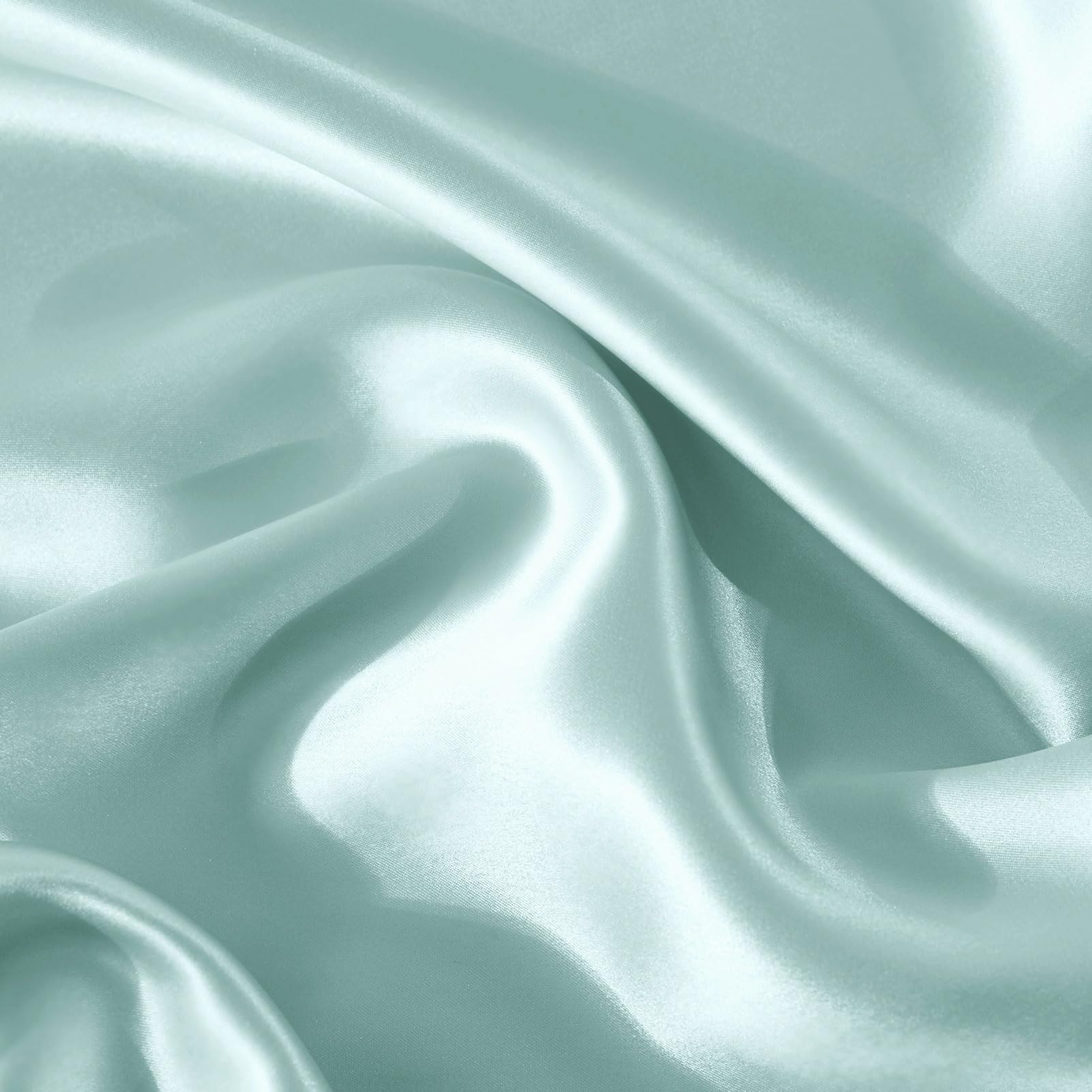 THXSILK SeidenKissenbezug 80x80-100% Maulbeerseide für Haar und Haut - Hypoallergen mit Versteckter Reißverschluss - 22 Momme Doppelseitige Seide 1 Stück Hellblau