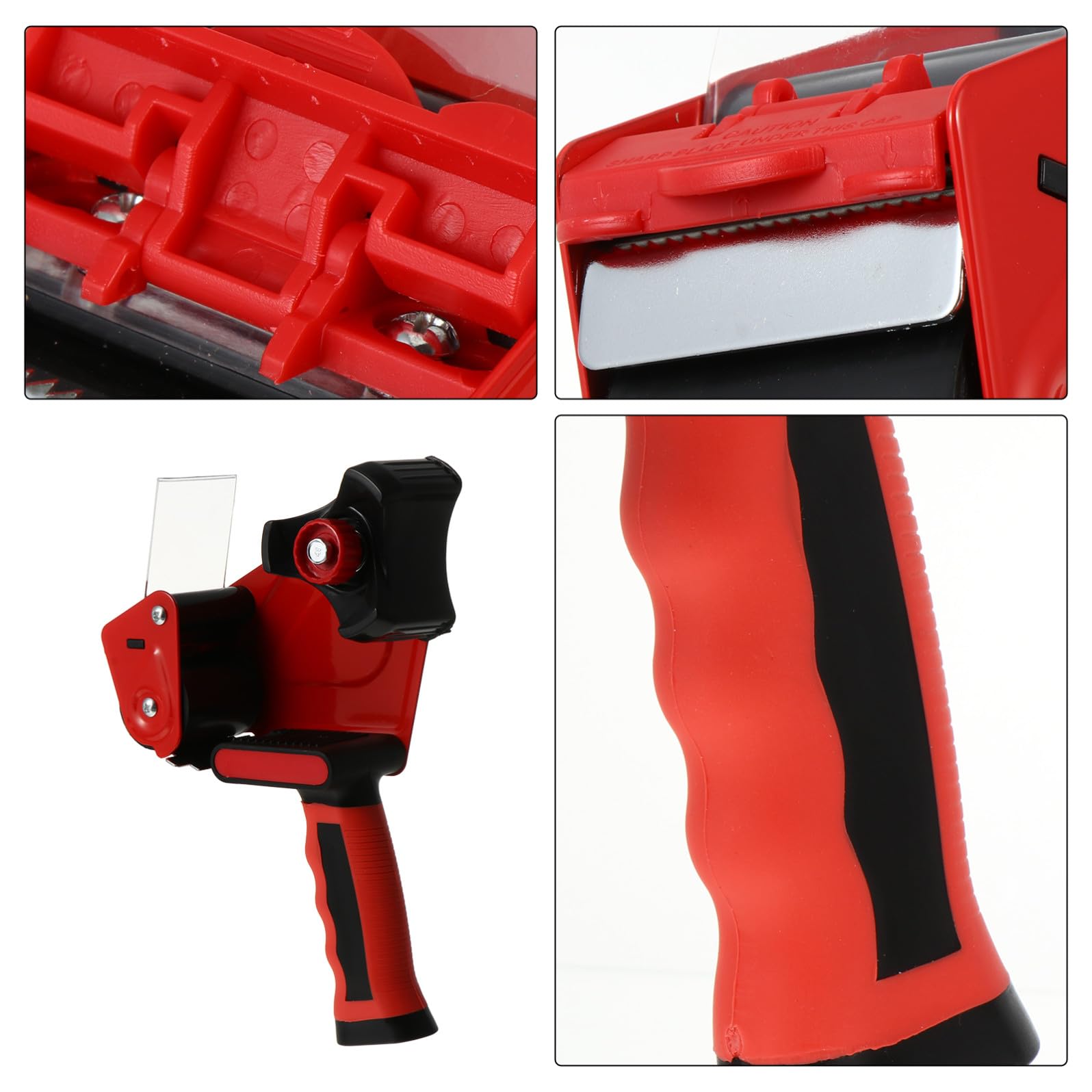 2 Stck. Ergonomischer Metall Verpackungskarton Klebebandabroller Praktischer Robuster Klebebandspender für Effizientes Schneiden und Einfaches Verpacken im Lagergebrauch