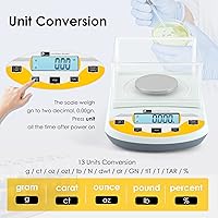 Vista 3 de CGOLDENWALL Lab Scale 0.001g Laboratory Analytical Balance Digital Jewelry Weighing Scale 1mg Precision Electronic Scientific Scale Calibrated 110V