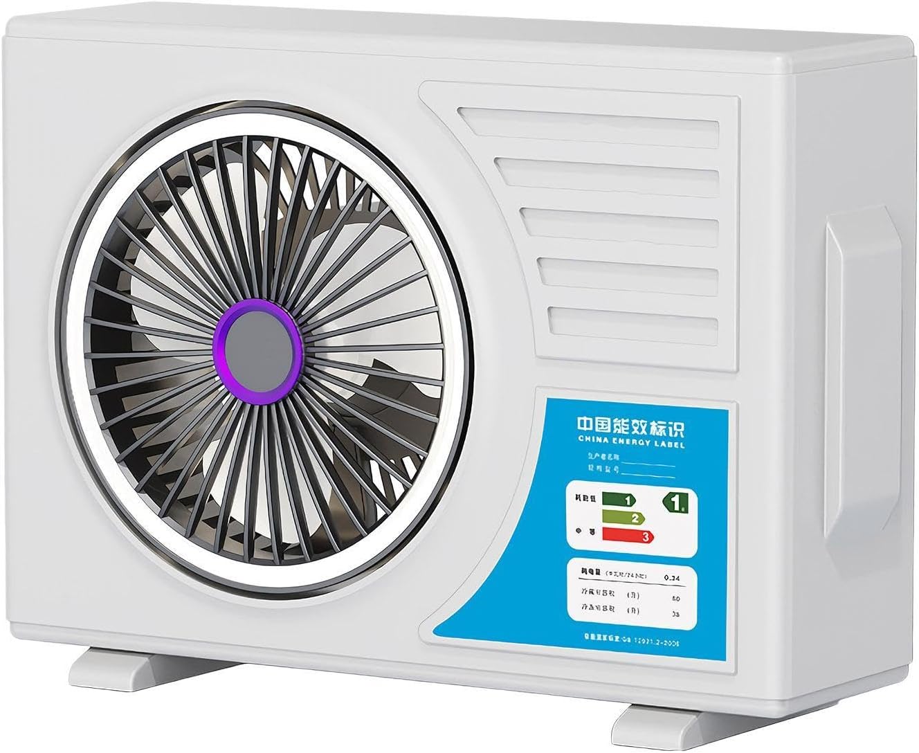 Desk Fan | Rechargeable Quiet Air Conditioner - Portable Silent Desk Fan Cooling - for Home Bedroom Living Room Office School Outdoor Travel Camping Fishing Picnic Summer