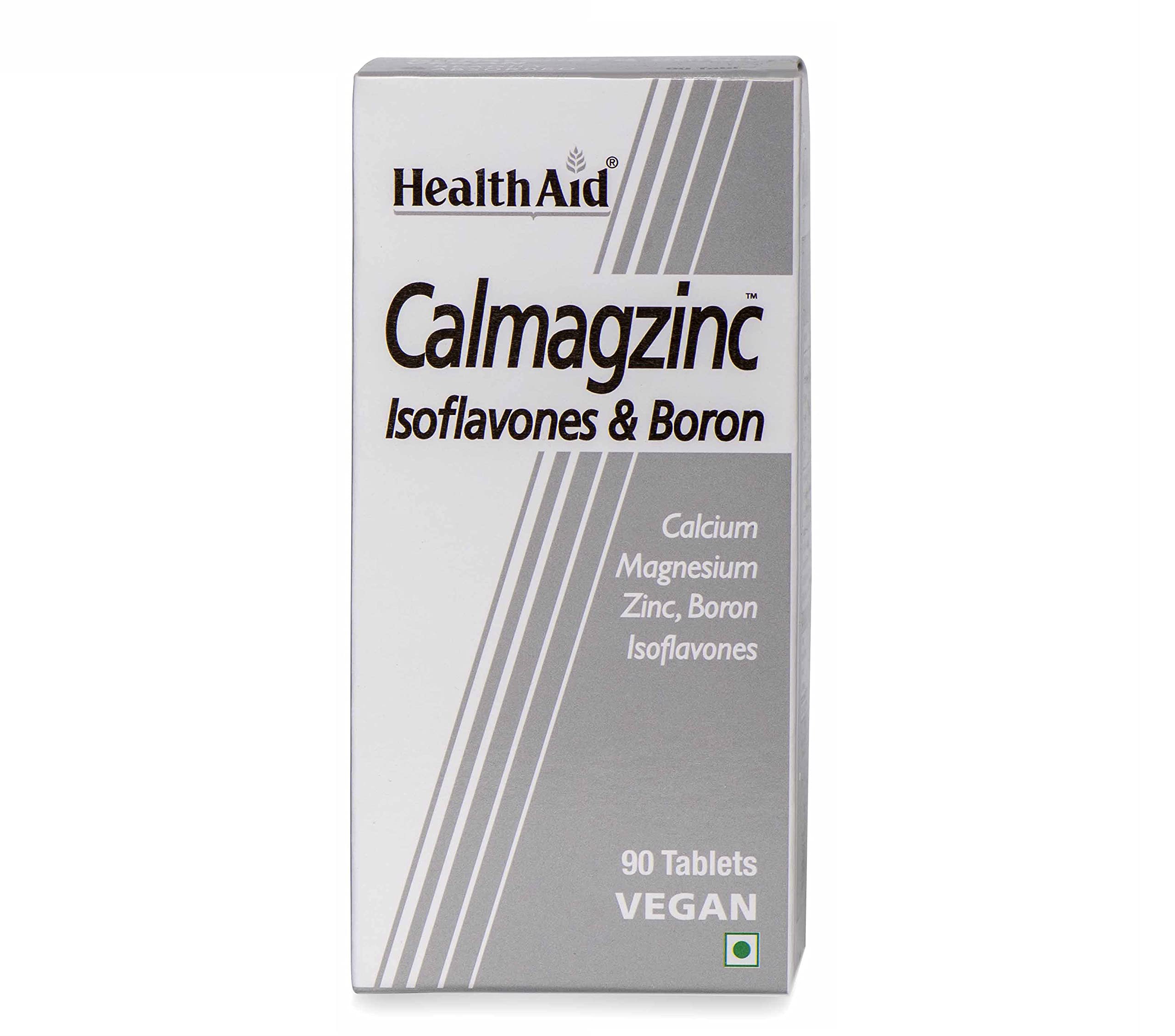 HealthAid Calmagzinc -Calcium Magnesium Zinc with Boron | Complete Bone Health