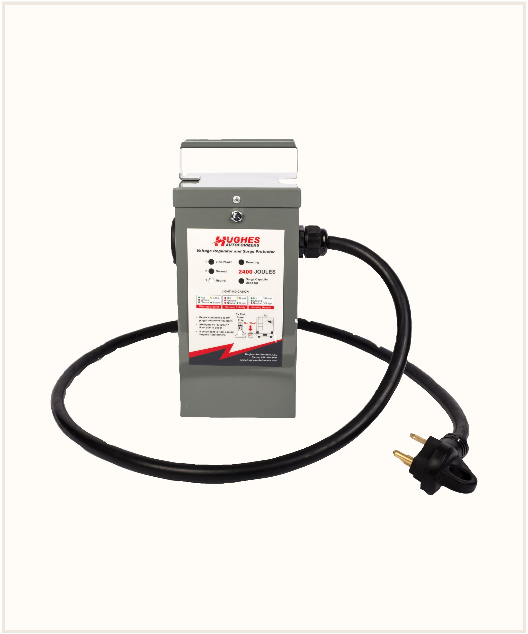 Hughes Autoformers RV 2130-SP, Voltage Booster with Surge Protection, 30 Amp