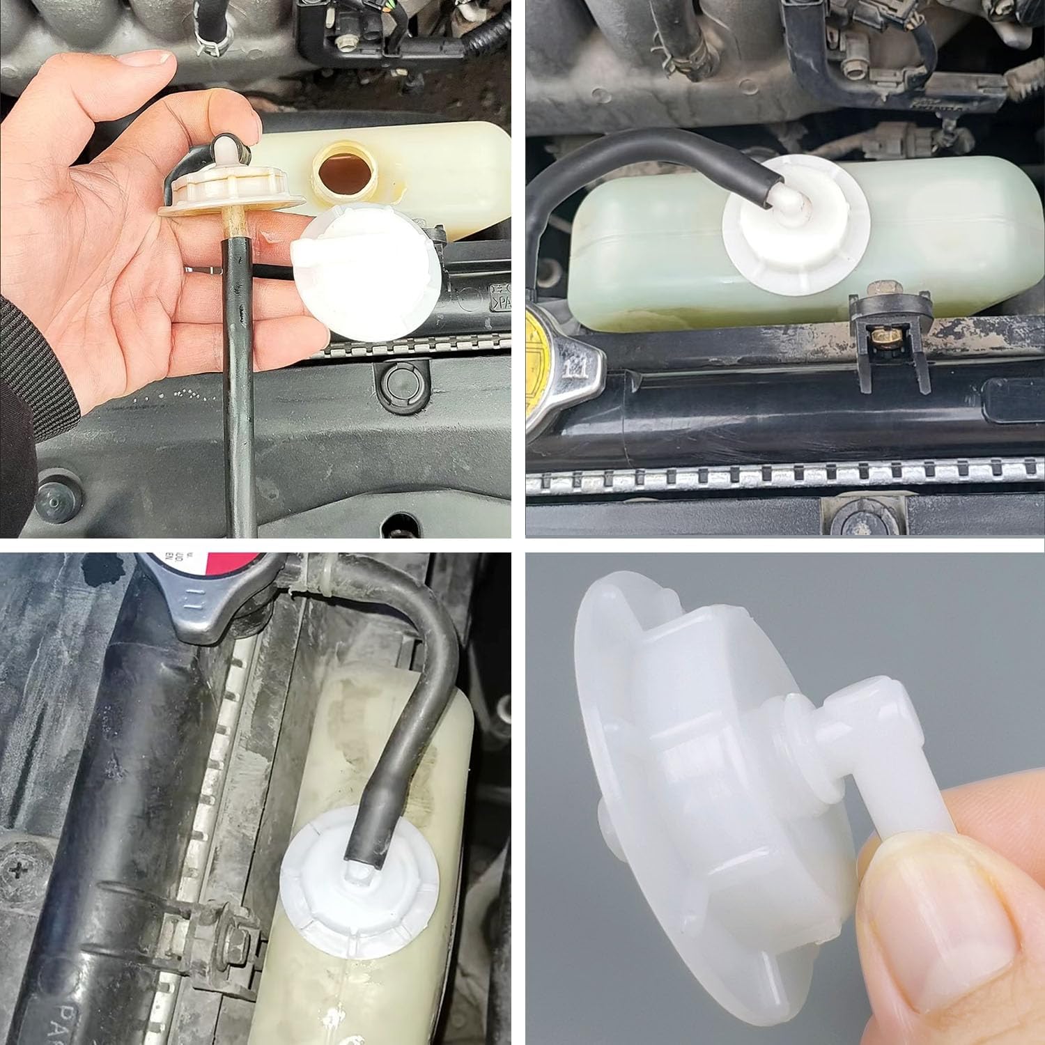Expansion Tank Cap, Overflow Tank Cap with Joint, Radiator Coolant Reservoir Cap Replacement for Honda Acura Accord Civic Pilot Insight Element, Compatible with Replace# 19106-RNA-A48