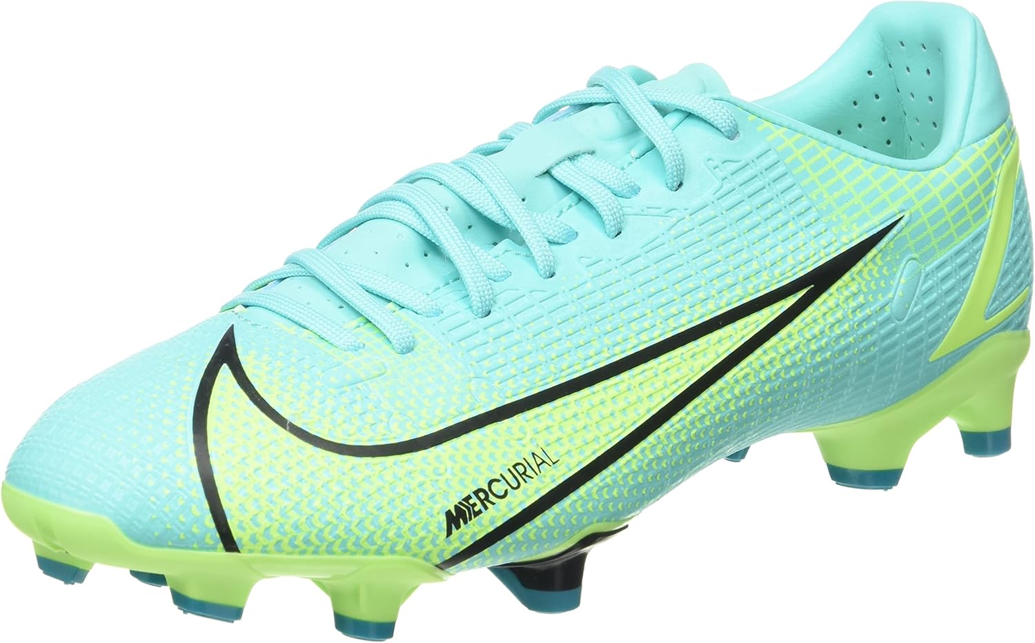 Nike Vapor Academy FG/MG CU5691-403 Mens Soccer Shoes (Dynamic Turq/Lime Glow), 11