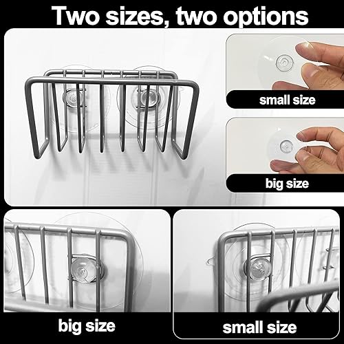 Miniatura 3 de Soporte de Esponja con Ventosa, Ventosas de Repuesto para Soporte de Esponja, Ventosa para Organizador de Fregadero de Cocina, Ventosas para