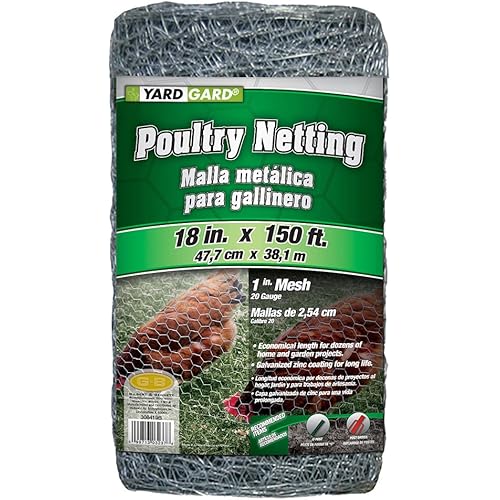 YARDGARD 308419B Fence, 150 Feet, Color - Galvanized