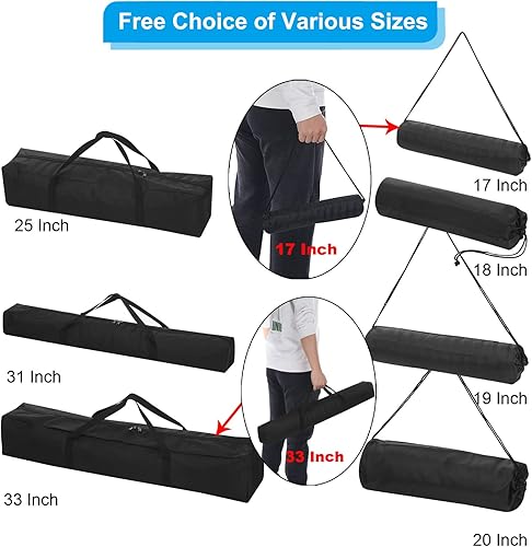 Miniatura 6 de PATIKIL Bolsa de repuesto para silla ultra pequeña de 17 pulgadas, bolsa de transporte plegable de nailon con correa para el hombro para viajes al