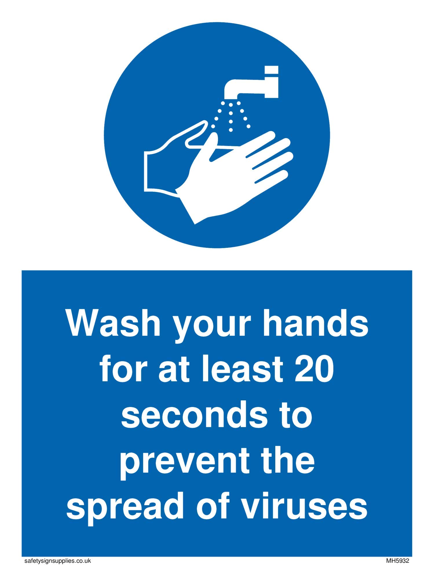 Viking Signs Please use hand sanitiser sign - Plastic Semi-rigid 1mm