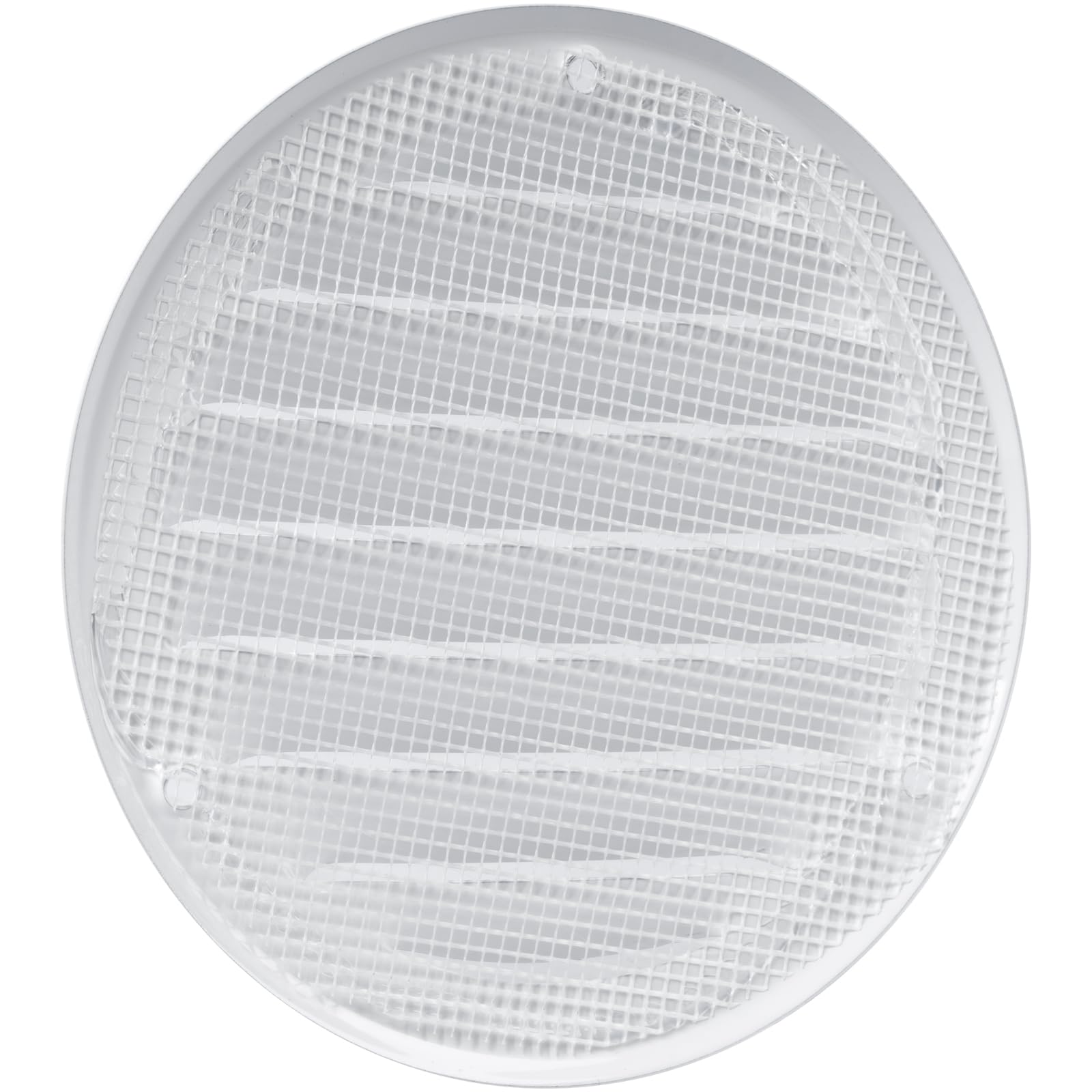 Vent Systems 10,2 cm di colore bianco - Confezione da 10 feritoia rotonda per ventilazione - copertura per griglia - zanzariera integrata - prese d'aria HVAC per bagno, casa, ufficio, cucina
