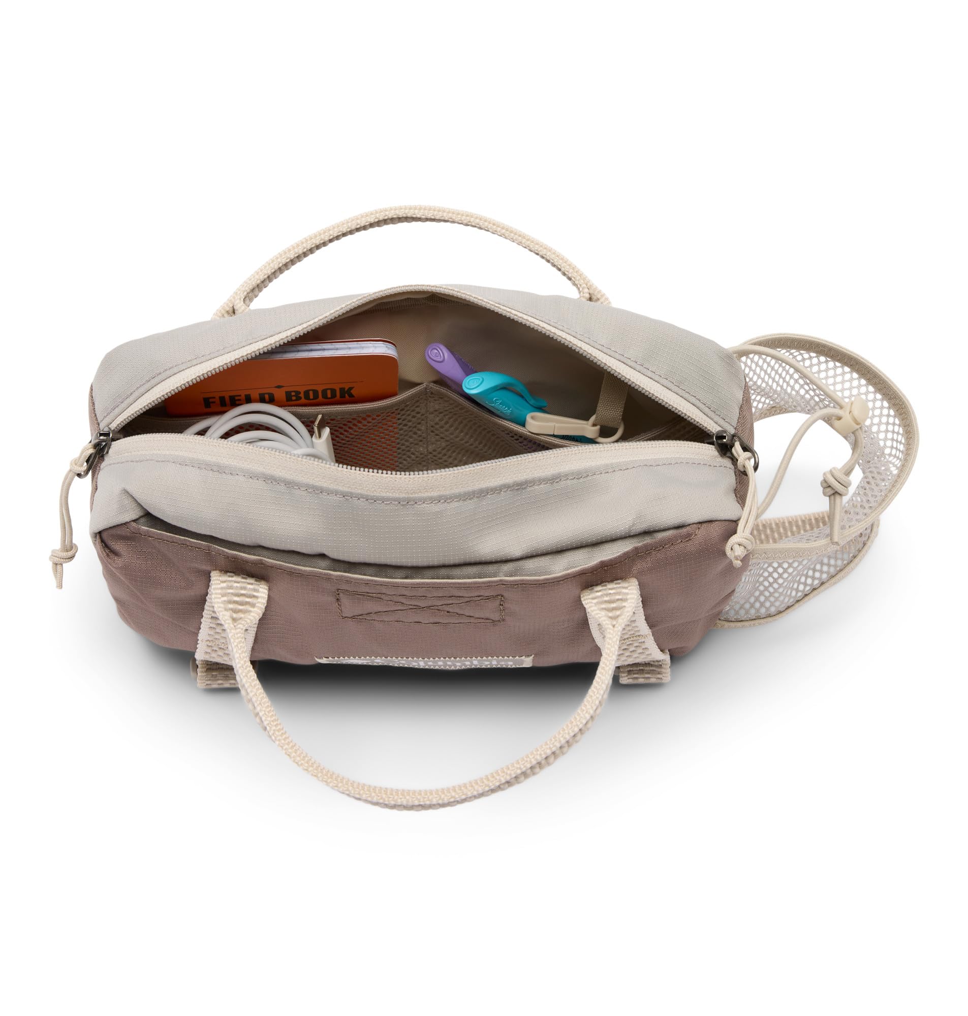 Columbia Unisex Echo Mountain Torba na biodro, beżowa/zielona (Canoe/Dark Stone), jeden rozmiar