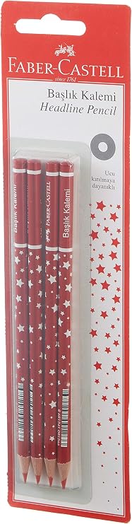 Faber-Castell Başlık Kalemi Yıldız Kırmızı
