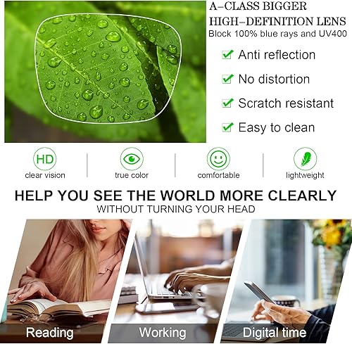 Miniatura 4 de MARE AZZURO Lentes de lectura con bloqueo de luz azul para mujeres, lectores de computadora 0 1.00 1.25 1.50 1.75 2.00 2.25 2.50 2.75 3.00 3.50 4.00