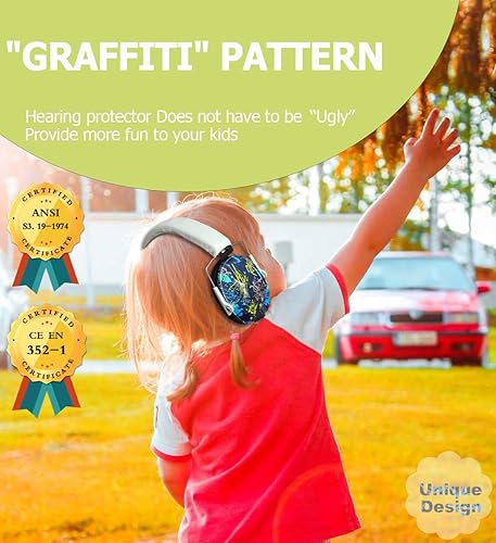 Miniatura 4 de PROHEAR 032 - Orejeras de seguridad para niños, 25 dB, reducción de ruido para niños, protectores auditivos ajustables para deportes eventos,