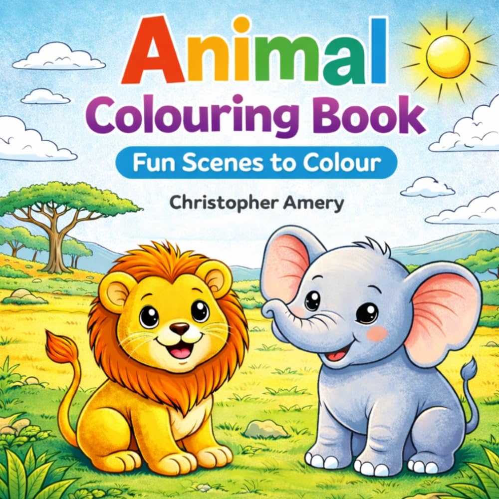 Animal Colouring Book: Fun Scenes to Colour