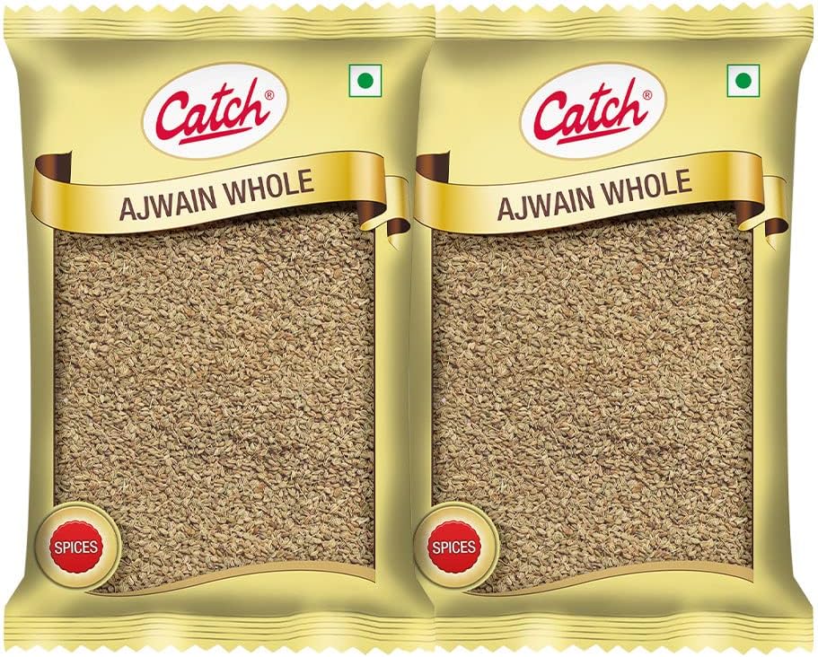 catch Ajwain Whole(Carom Seed)Cardamom 100 Gm - Pack Of 2(200 Gm) - Whole Pack