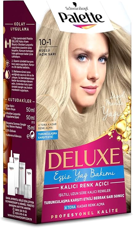 Deluxe 10-1 Ash Light Yellow Hair Dye