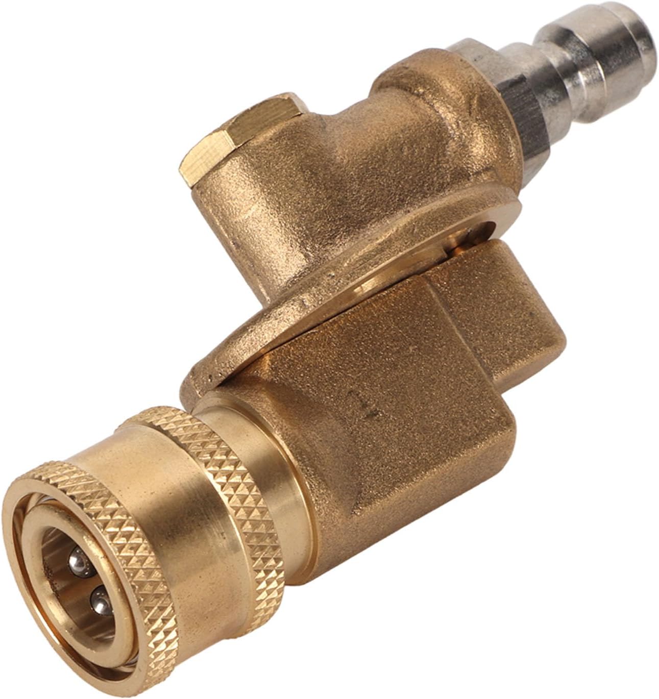 Pressure Washer Nozzle Pivot Coupler, Time Saving, Easy to Install, Strong Spray Force, Quick Connect Pivot Coupler, 1/4in, 4500psi for Garden (7 Level)