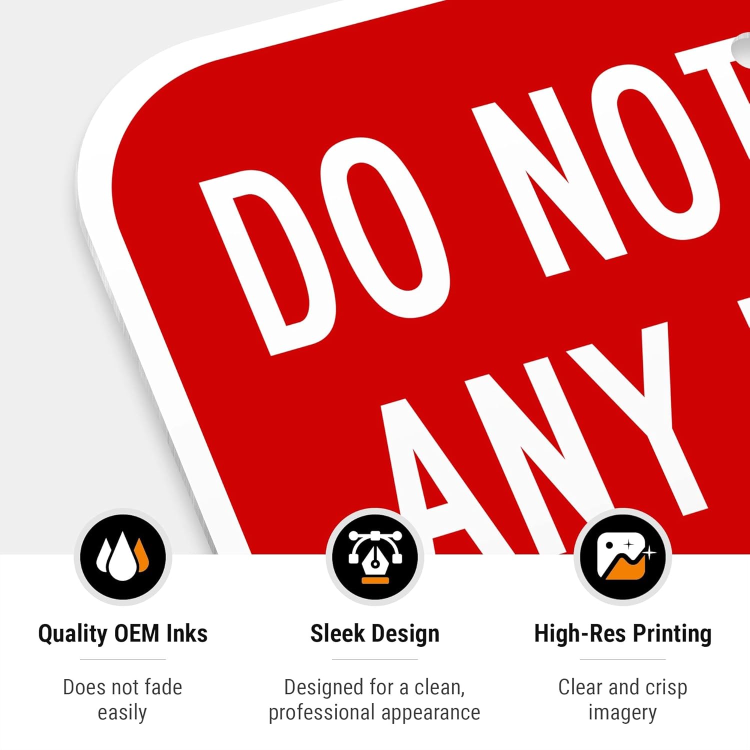 Do Not Block Any Part of The Driveway Unauthorized Vehicles Towed at Owner Expense Sign, 12x18 Inches, Rust Free .063 Aluminum, Fade Resistant, Made in USA