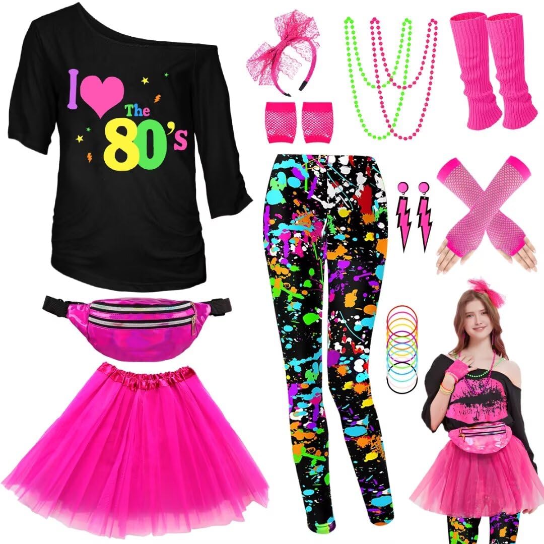 WlLDPARTY 80s Costume Set