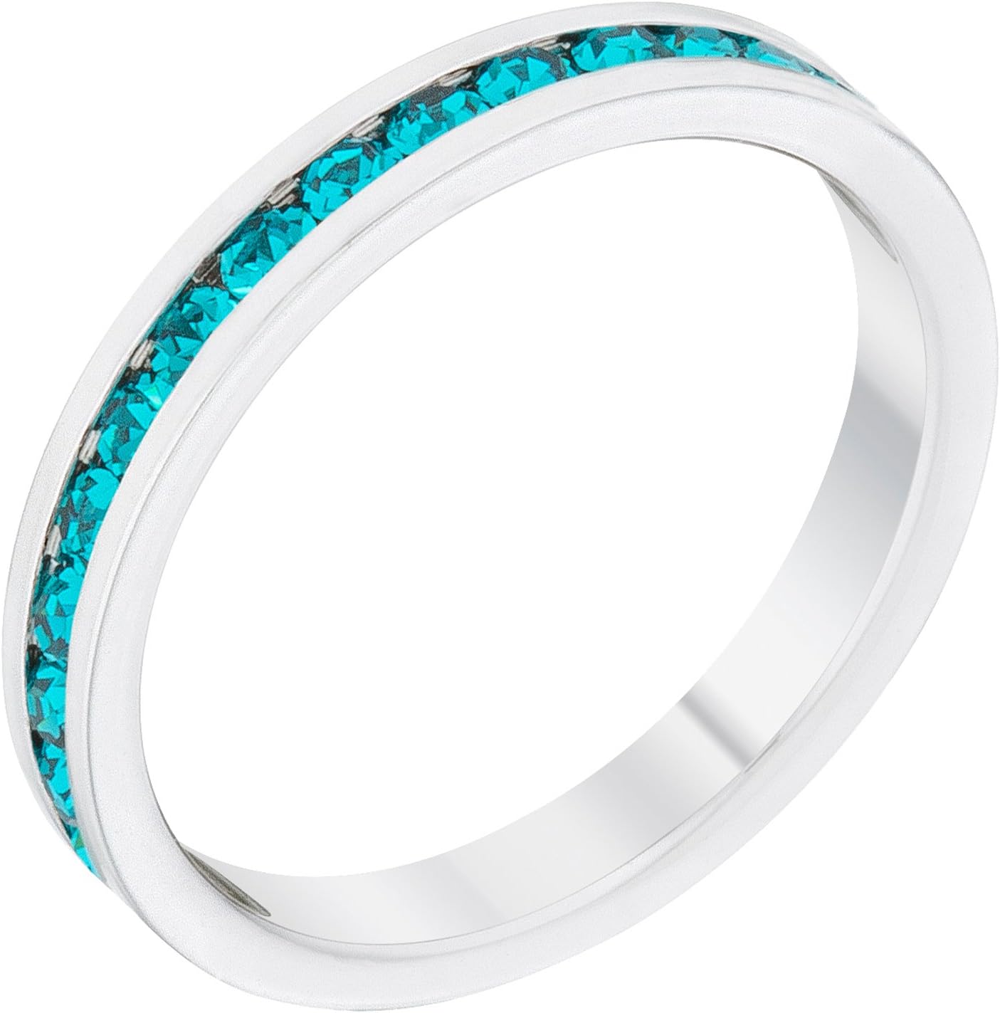 Stylish Birthstone Crystal Stackables Eternity Bands