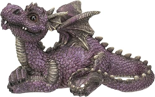 Pacific Trading - Figura de dragón morado de 8.7 pulgadas