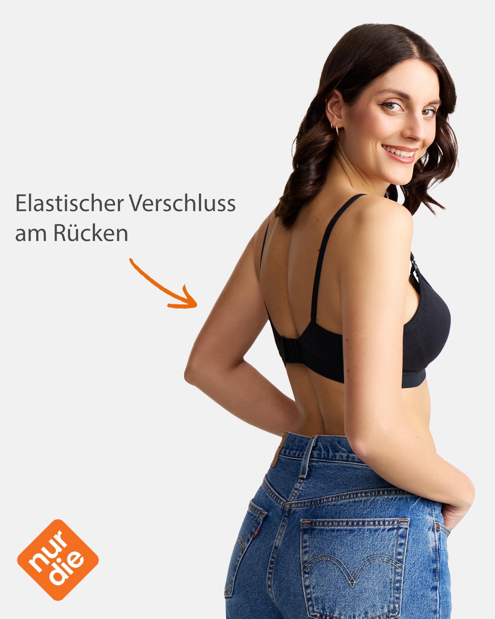 Nur Die Stanik Kobiety Still Bh Mit Clipverschluss Gepolstert Nahtlos Ohne Bügel Baumwolle Bügellos Für Halt Komfort-schwangerschafts-bh