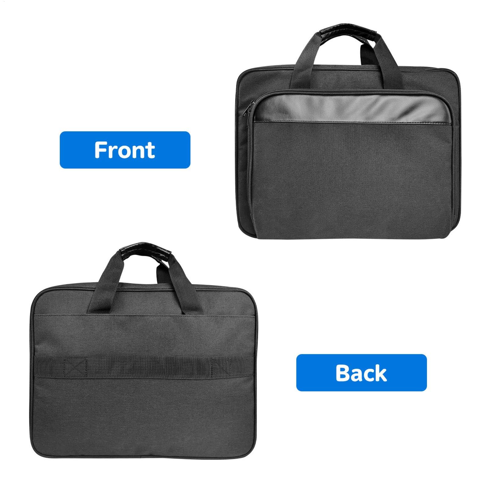 Damen Herren Aktentasche Laptoptasche Laptoptasche Gepolsterte Mobile | Drucker Tragetasche mit Schulter & Trolley Gurt Anpassbare Drucker Tragetasche Große Kapazität Laptop Aufbewahrungstasche Lap