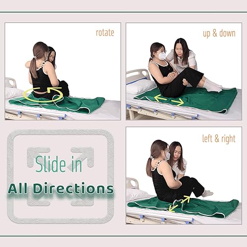 Miniatura 6 de Hojas de diapositivas para pacientes en movimiento, hoja de transferencia para pacientes discapacitados ancianos, reposicionamiento, giro,