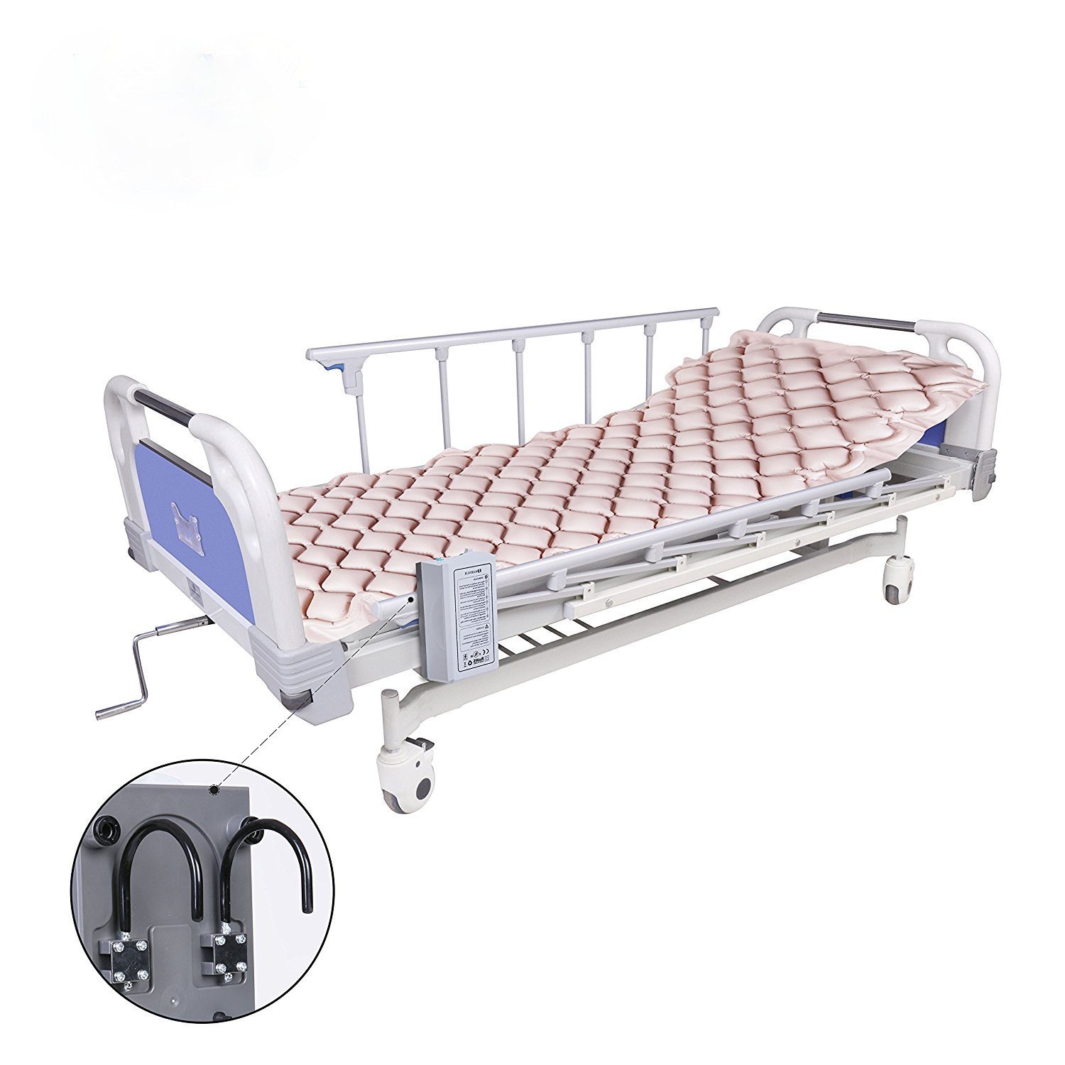 Alternating Pressure Mattress by Dr.Onic - Includes Electric Pump & Mattress Pad - Inflatable Bed Pad for Pressure Ulcer and Pressure Sore Treatment ISO CE Product