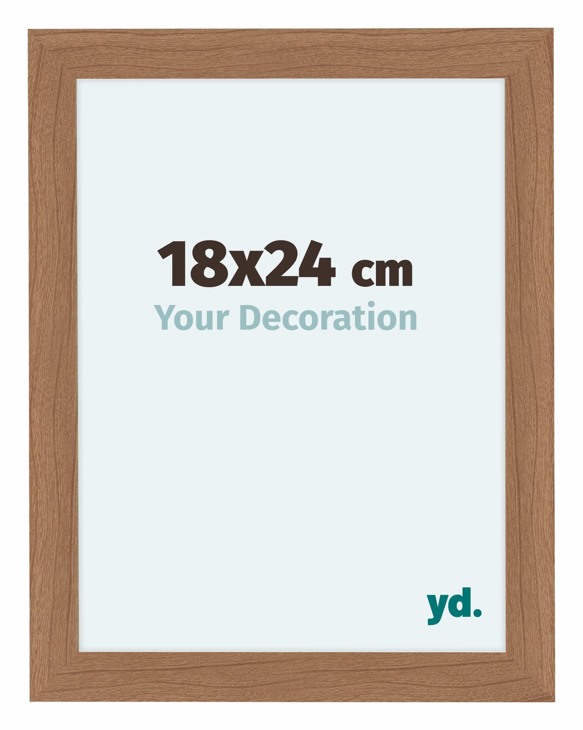 Your Decoration - Picture Frame 36x48 cm - Walnut Light - Decorative Wall Frame in MDF with Antireflection - Frame 36x48 - Como — image 1