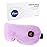 Heated Eye Mask for Dry Eyes, Cordless Warm Eye Compress, Blepharitis, Styes, 1000mAh, Washable Cover, Gifts for Family and Friends, Travel (Purple)