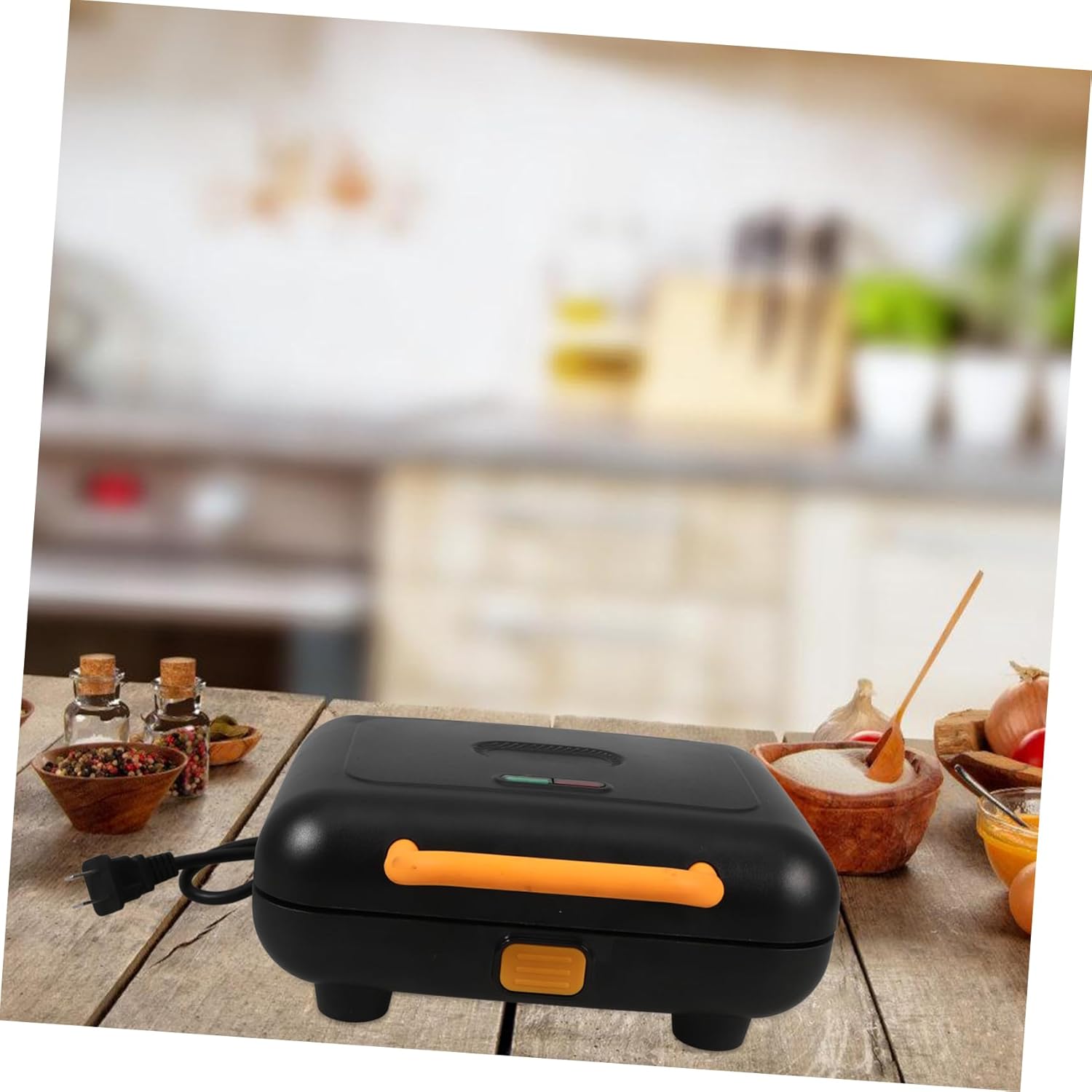 1set Multipurpose Baking Tool of Kitchen Sandwich Toaster Waffle Maker Non-stick Coating -skid Base for Breakfast Preparation Us