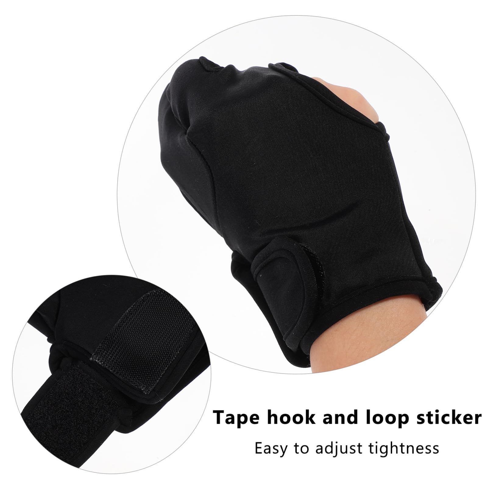 CALLARON 3Pcs Heat Resistant Finger Mitts for Hair Styling Scalding Protection Gloves for Curling and Wand Comfortable and Black Design for Use