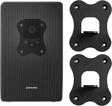Aokicase Compatible with Samsung SWA-9500S/XZ Speaker Holder Wall Mount Stand Accessory Rack Bracket for Home Speaker Systems (Black) 2 Pieces