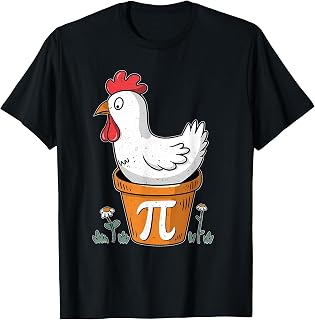 Funny Chicken Pi Day Shirt Math Lover Gift Men Woman Kids T-Shirt
