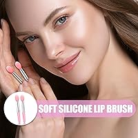 Vista 4 de Aplicador de máscara de labios de silicona, aplicador de labios de maquillaje, brochas de lápiz labial de belleza, aplicador de brochas para lápiz