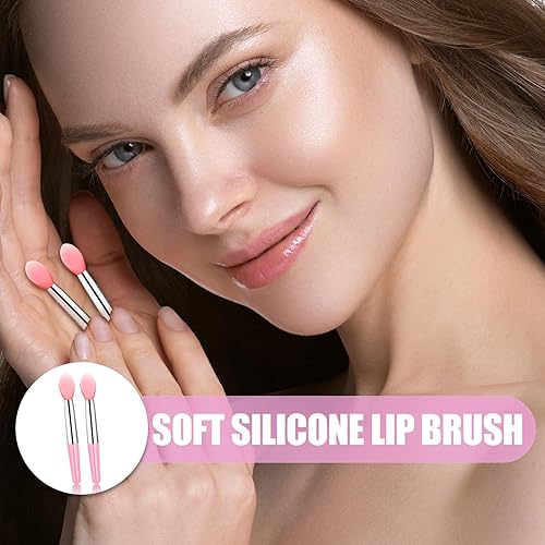 Miniatura 4 de Aplicador de máscara de labios de silicona, aplicador de labios de maquillaje, brochas de lápiz labial de belleza, aplicador de brochas para lápiz