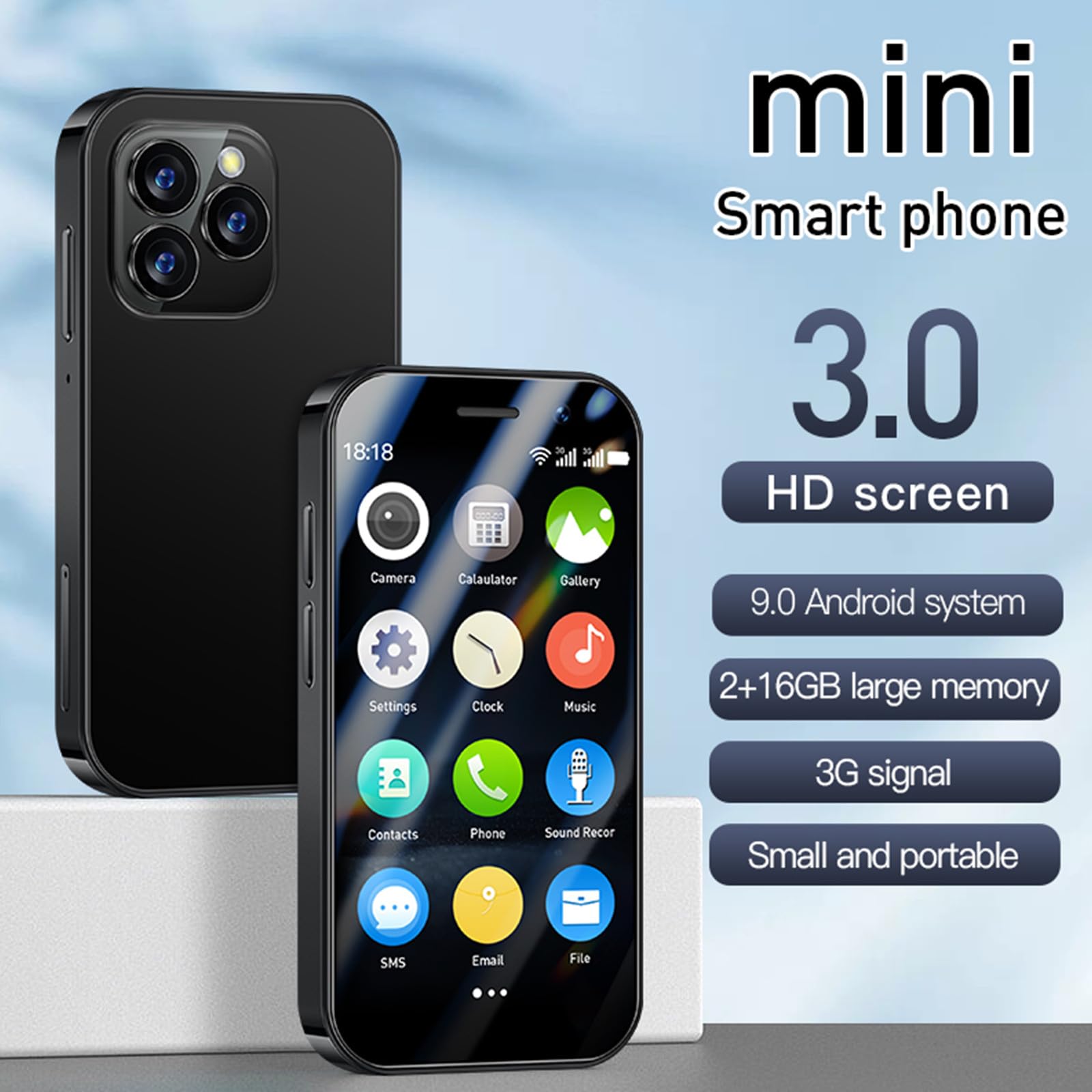 Amazon.com: XS15Pro 3G Mini Smartphone 3.0 Inch WiFi GPS