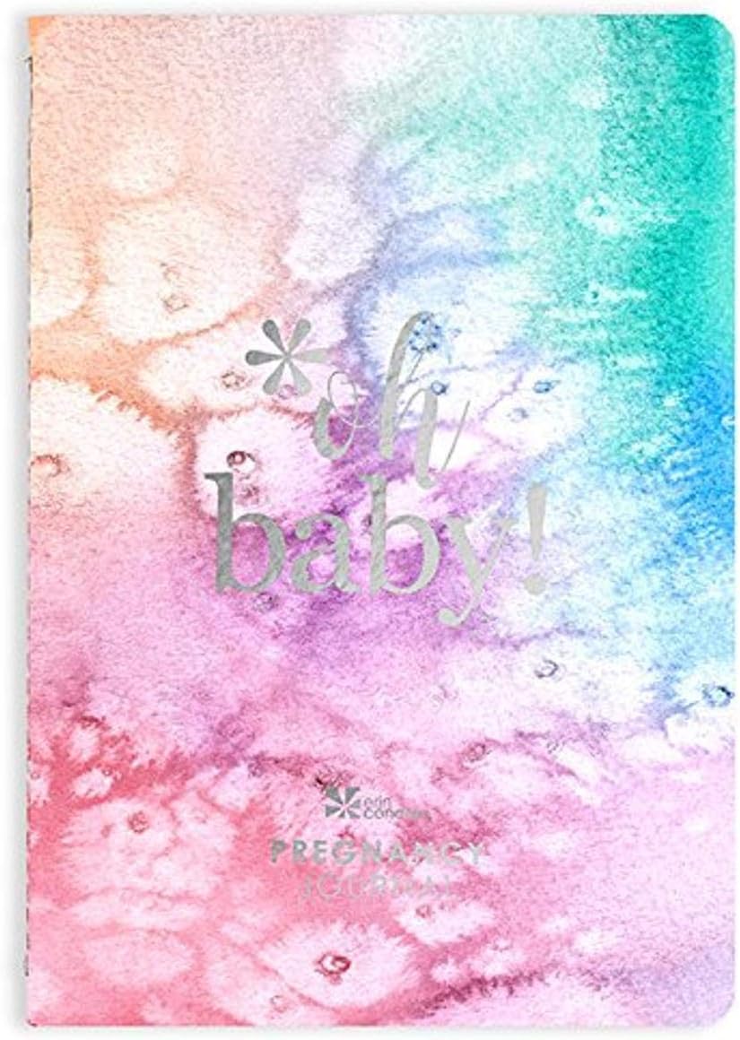 Erin Condren Designer Petite Planner - Pregnancy Journal (ACC - PPPJ) Notebook Sections for Important Contact Information, Pregnancy Updates, and Questions for Doctors
