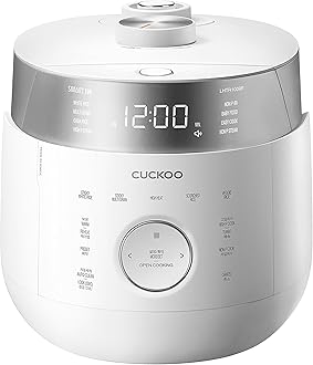 Twin Pressure Rice Cooker 10-Cup Uncooked / 20-Cup Cooked with Induction Heating Technology, 20 Menu Modes with Voice Guide, Large Rice Maker Multi-Cooker & Pressure Cooker (CRP-LHTR1009FW)