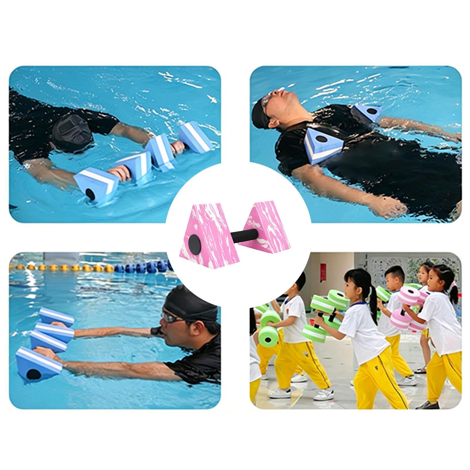 Acquatici Per Esercizio In Piscina - Manubri Triangolari Presa Confortevole Da Piscina Per L'Esercizio | Adatto A Fiume, Lago, Spiaggia, Giardino, Cortile, Palestra All'Aperto E Casa