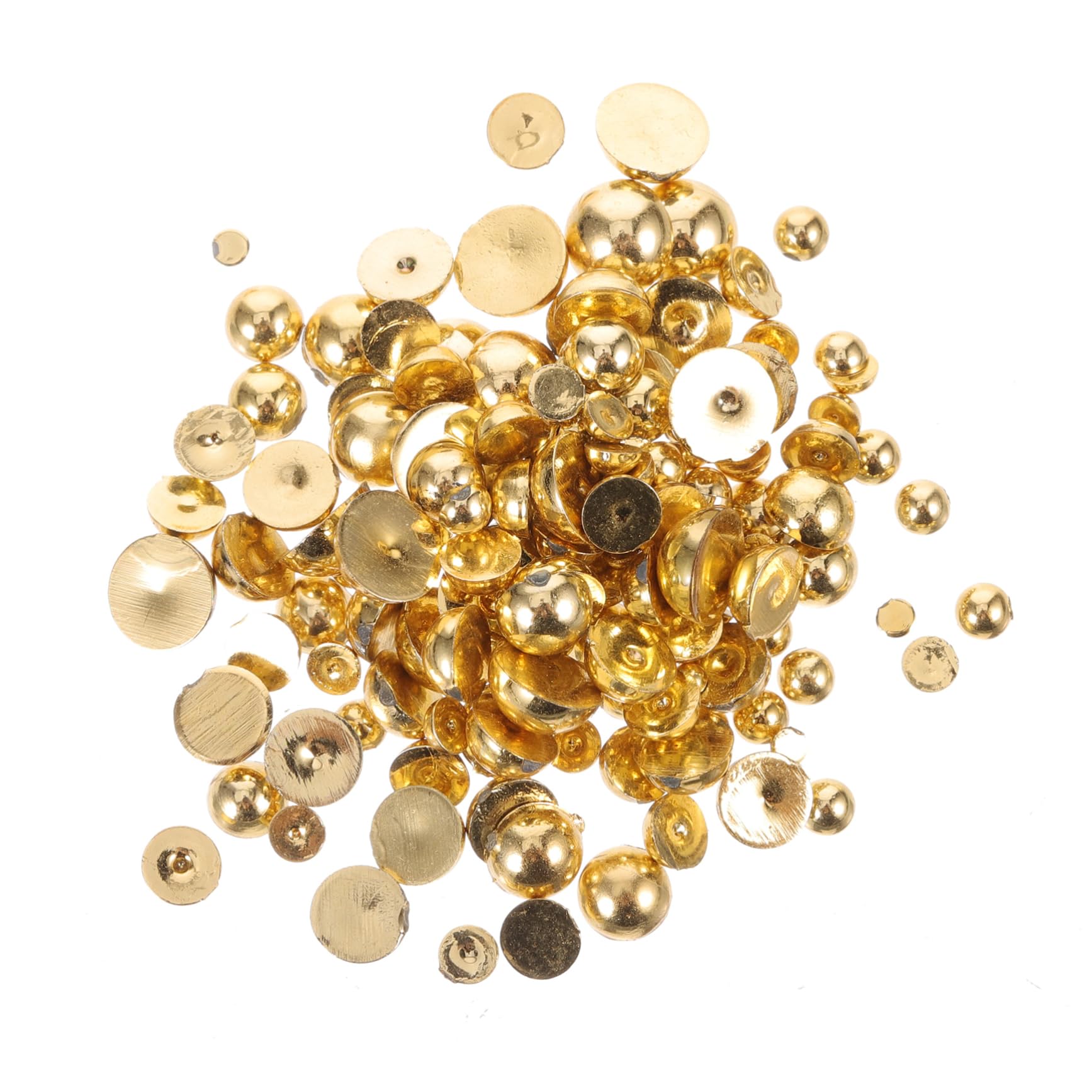 NOLITOY 1000pcs Flat Back Pearl Nail Charms Decorative Jewelry for Nail Art Simple Yet Durable Home Salon Friendly