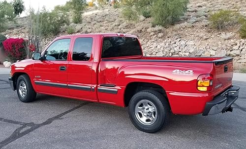 Miniatura 4 de iJDMTOY Juego de 2 calcomanías de vinilo de 17 x 4 pulgadas con acabado blanco brillante de 4 x 4 pulgadas, compatible con camión, SUV, todoterreno,