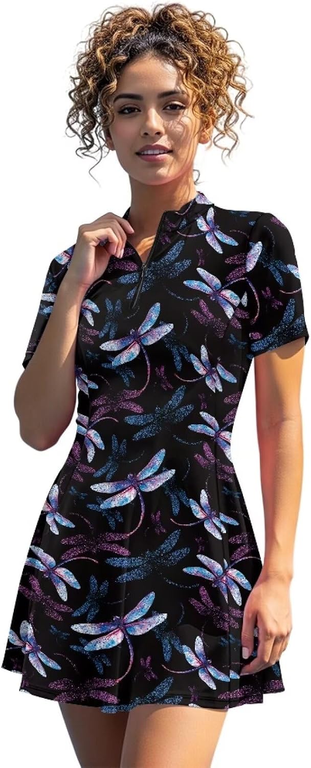 2026 Athletic Dress with Shorts That Pull Down Tennis Skirt Sets Women 2 Piece Outfits