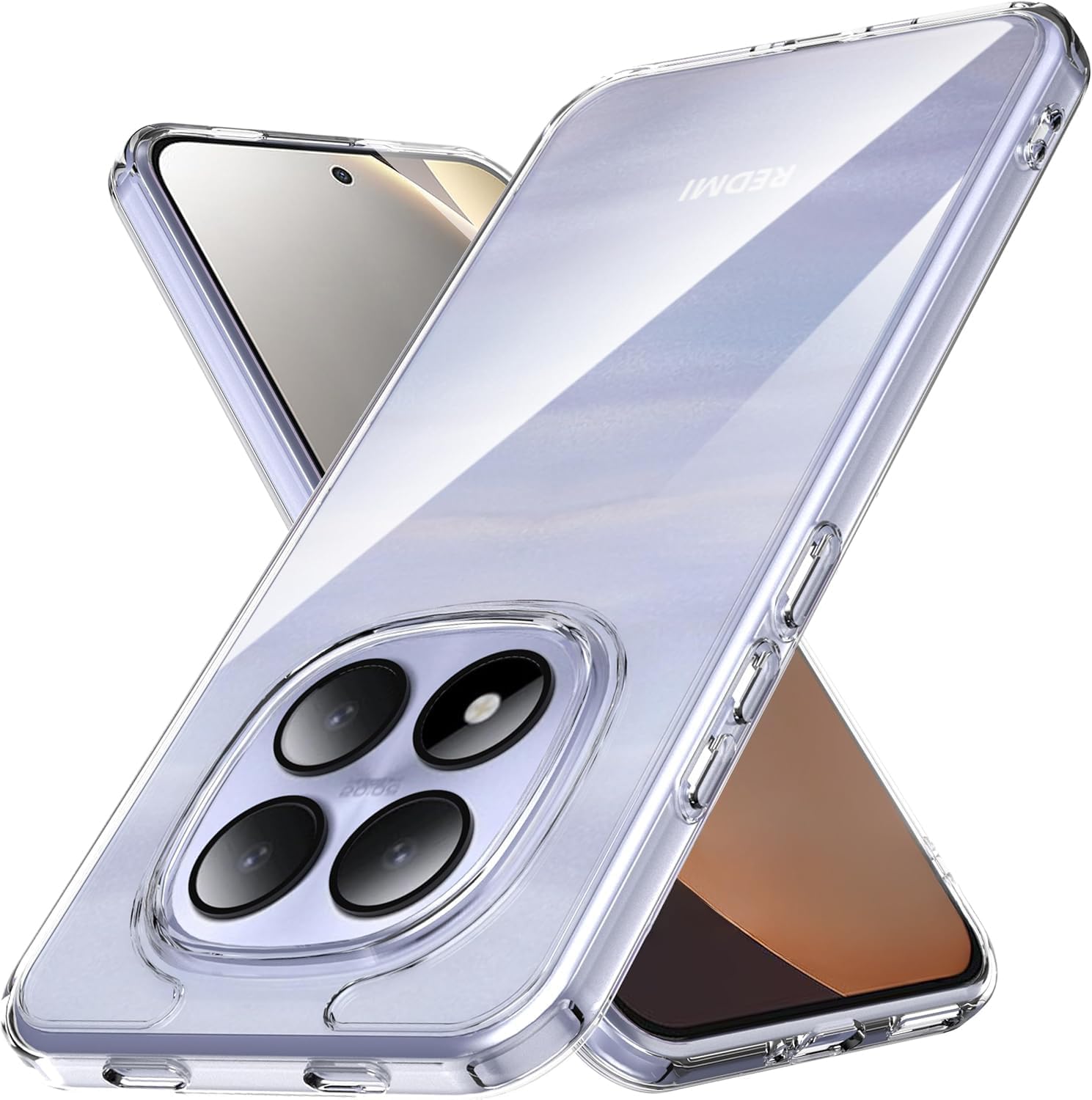 CLM-Tech Case Compatible with Xiaomi Redmi Note 15 Pro 5G 6.83 Inch - No V...